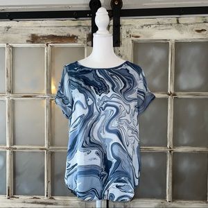 Michael Michael Kors blue/gray blouse size small